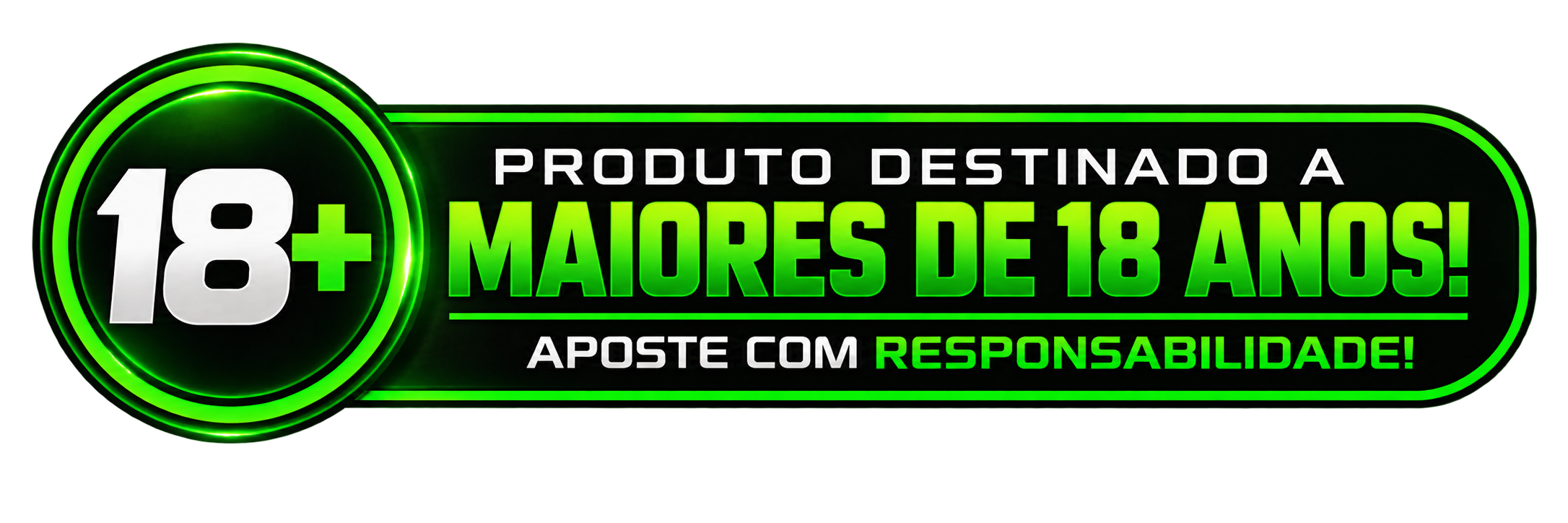 Produto destinado a maiores de 18 anos. Aposte com responsabilidade.